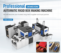 Machine automatique de fabrication de boîtes cadeaux à économie d'énergie avec manipulation de feuilles assistée par le vide pour articles fragiles