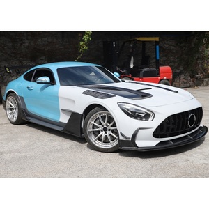 ชุดแต่งคาร์บอนไฟเบอร์ครึ่งคัน Black Series สำหรับ Benz AMG GT ปี 2015-2023 ประกอบด้วยกันชนหน้า-หลัง สเกิร์ตข้าง และฝากระโปรง - Product Image 3