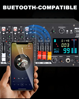 Console de mixage audio professionnelle XTUGA UT9FX 9 canaux en métal pour montage en rack avec 99 effets DSP et entrées XLR