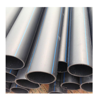 Tuyau en PEHD de 150 mm de diamètre DN150 PN10 PN16 à surface lisse pour l'irrigation, soudage par fusion à emboîtement, conforme ASTM
