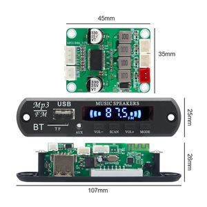 VIRE 2*30W Mini amplificateur double canal, système audio <span class=keywords><strong>home</strong></span> <span class=keywords><strong>cinéma</strong></span>, carte d'alimentation stéréo haute <span class=keywords><strong>puissance</strong></span>, numérique pour module amplificateur Bluetooth, DC 12V - Product Image 6