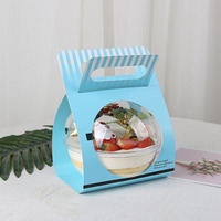 Boîte à gâteau mousse portable, ronde et transparente en PET, pour snacks et pâtisseries, idéale pour les cadeaux de Noël – Le best-seller du moment !