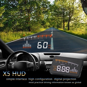 Keluaran baru 3.5 "DIY OBDII/EU-OBD Ports mobil HUD X5 tampilan kepala dasbor pada kaca depan - Product Image 2
