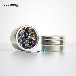 Custom Electroplated Aluminum Jewelry Box for Bracelet Earring <b>Necklace</b> - Premium <b>Storage</b> Case with Window Display Tin - Product Image 2