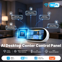 TYSH 5 İnç Alexa Sesli Kontrol Tuya Akıllı Ev Kontrol Paneli Otomasyon Geçidi Sahne Anahtarı Paneli Hepsi Bir Arada Kontrol Paneli