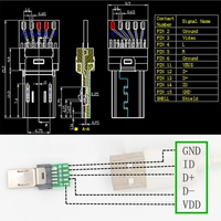 15-Pin 9-Pin Mini-USB PCB-Anschluss Micro-USB-Anschluss Stecker Daten-USB-Stecker für Sony Digitalkamera MP3 Xperia M C1904