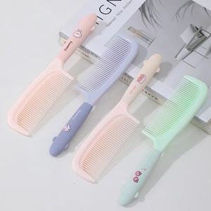 Peigne à <span class=keywords><strong>cheveux</strong></span> pour femme, motif fille de dessin animé mignon, pour <span class=keywords><strong>cheveux</strong></span> longs, accessoire spécial étudiant et voyage, manche en plastique, <span class=keywords><strong>brosse</strong></span> à <span class=keywords><strong>cheveux</strong></span> à dents fines droites - Product Image 4