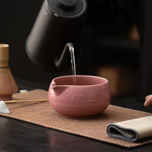 Kit Matcha pour la Maison avec Logo OEM Personnalisé, Design Élégant en Relief, Dégradé <span class=keywords><strong>Rose</strong></span>, Boîte de Luxe Personnalisée - Product Image 3