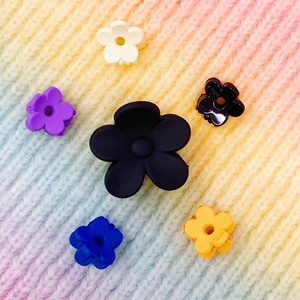 TD Daisy Daisy Set di artigli per capelli quadrati con Clip per capelli a farfalla da 5cm in plastica e decorazioni con artigli in acetato