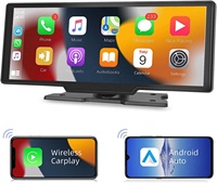 10.26 pouces autoradio sans fil Android Auto Carplay Dashcam tableau de bord voiture lecteur Dvd Mp5 écran intelligent avec caméra