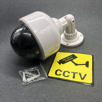 Cámara de Seguridad Ficticia SMARSECUR 03CCTV para Interiores/Exteriores, Simulación de Cámara de Vigilancia con Flash
