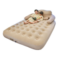 Mueble Moderno Plegable para el Hogar con Respaldo Elevado de Espuma Viscoelástica Ortopédica Inflable de PVC de 25 cm de Grosor, Listo para Usar en 2026