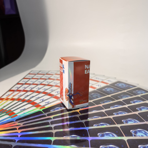 Caja con Estampado de Lámina Holográfica Brillante con Bandejas Interiores para 1 a 10 Viales y Bandeja, Embalaje Cosmético y Médico, Caja de Papel de Lujo - Product Image 1