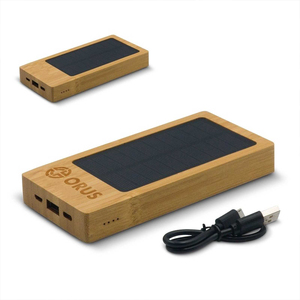 Power Bank Solare 8000mAh in Legno, Caricatore Solare Compatto Quadrato <span class=keywords><strong>per</strong></span> <span class=keywords><strong>Smartphone</strong></span> - Product Image 4