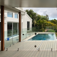 Pince réglable pour garde-corps en verre, en acier inoxydable, pour clôture de piscine en verre, système de garde-corps extérieur pour terrasse et balcon