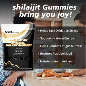 Gummies de Shilajit Pur de l'Himalaya OEM – Complément Alimentaire de Haute Qualité pour Améliorer l'Énergie, la Santé Cardiaque et Circulatoire - Product Image 5