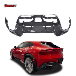ลิ้นกันชนหลังคาร์บอนไฟเบอร์แท้ สำหรับ Ferrari Purosangue FUV รุ่น OEM พร้อมดิฟฟิวเซอร์หลังแบบ Pre-Preg ช่วยเพิ่มประสิทธิภาพการทรงตัวของรถ  นำเข้าจากโรงงานโดยตรง - Product Image 1