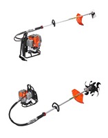 Hustech 52cc Power String Trimmer 43cc Débroussailleuse pour travail de jardin Aluminium Verger Moteur à essence Moteur à essence