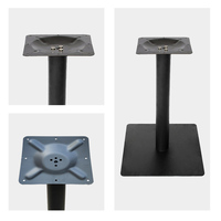 Meubles en métal noir pas cher mécanisme de Base de Table en métal café Restaurant Table jambes rondes Simple Base meubles cadres pièces de jambe