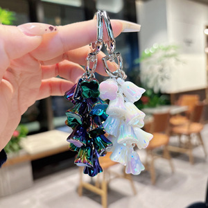 Llaveros de Goma con Colores Deslumbrantes, Creatividad Personalizada, Accesorios de Moda para Bolsos, Colgantes de Orquídeas - Product Image 3