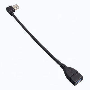 สายอะแดปเตอร์ต่อขยาย <span class=keywords><strong>USB</strong></span> 3.0 แบบตัวผู้เป็นตัวเมีย สายยืดหยุ่นขนาดกะทัดรัด หัวงอ 90 องศา ปลั๊กต่อขยายแบบแปลง - Product Image 6