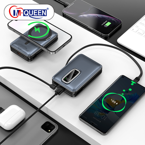 พาวเวอร์แบงค์แม่เหล็กไร้สายแบบพกพา ความจุ 20000mAh รองรับการชาร์จเร็ว พร้อมโลโก้สั่งทำพิเศษ PD 22.5W  ฐานวางโทรศัพท์ในตัว - Product Image 3