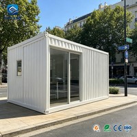 Maison conteneur moderne de luxe, modulaire, préfabriquée, mobile, en panneaux sandwich