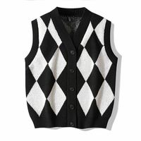 Pull en tricot unisexe en fourrure de lapin, col en V, sans manches, coupe ample, style minimaliste et élégant, longueur moyenne, collection Printemps-Automne-Hiver, offre spéciale