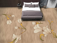 Tapis imprimé en nylon de luxe résistant au feu Tapis de couloir de couloir de hall d'hôtel cinq étoiles de luxe