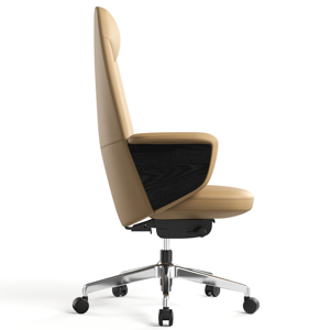 <span class=keywords><strong>Chaise</strong></span> <span class=keywords><strong>de</strong></span> <span class=keywords><strong>bureau</strong></span> ergonomique à dossier haut marron avec appui-tête fixe en mousse à mémoire <span class=keywords><strong>de</strong></span> <span class=keywords><strong>forme</strong></span> et <span class=keywords><strong>chaise</strong></span> <span class=keywords><strong>de</strong></span> direction <span class=keywords><strong>de</strong></span> style minimaliste haut <span class=keywords><strong>de</strong></span> gamme - Product Image 4