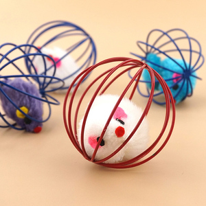 Pet kedi komik oynayan oyuncak fare fareler sıçan kafes Kitty yavru topu oyuncak karışık renk interaktif oyuncaklar üstün kalite ve yaratıcı - Product Image 5