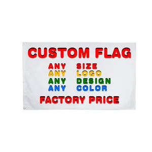 Polyester Outdoor 3x5ft Blank Any Logo Print Country Flag Banner Personalized Custom Flags With Your Design