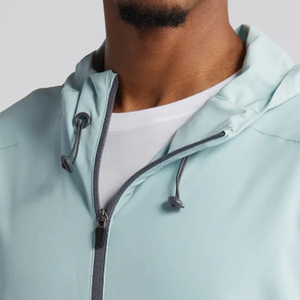 OEM de alta calidad de los hombres de media cremallera pulóver sudadera manga larga impresa Nylon Spandex poliéster Sudadera con capucha para la temporada de primavera - Product Image 4