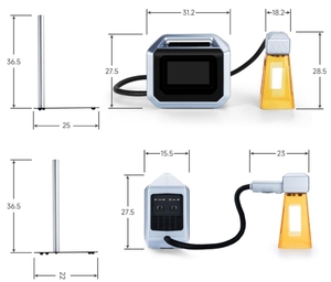 BLUETIMES - Máquina de Marcado Láser de Fibra Portátil de 20w, 30w, 50w, Mini Marcador Láser Pequeño - Product Image 5