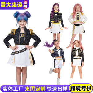 Costume de cosplay Kpop Demon Hunter pour filles, tenue de scène blanche et dorée, robe de performance pour Halloween - Product Image 4