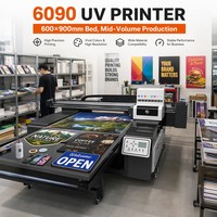 Imprimante numérique à plat UV haute performance Factory 6090 5060 A1 A2 taille Xp600 I3200 DX7 pour stylos cadeaux, cartes