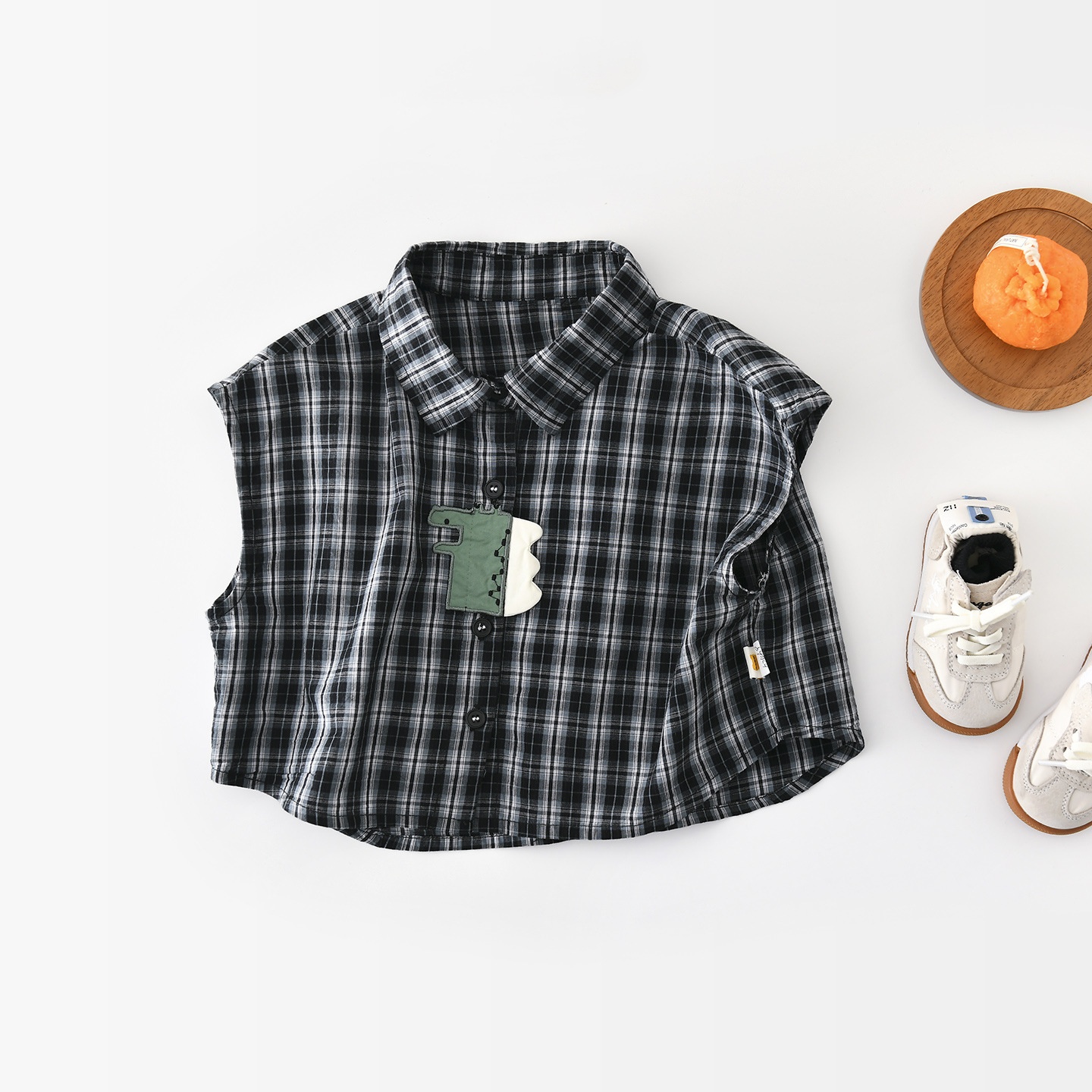 In Stock Kids Check Shirts Summer Suitable & Multiple Styles