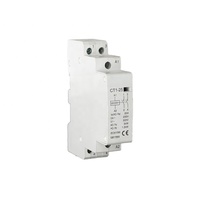 CT1 סדרת 2P 25A 220V/230V מסילת Din ביתי ac מגעון 2NO 50/60HZ