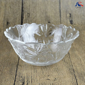 Ensemble de 7 bols à salade gravés Lily Rose <span class=keywords><strong>Daizy</strong></span> Morning-Glory bols en dentelle de verre pour le dîner Desserts alimentaires Snacks Noix Soupe Fruits - Product Image 3