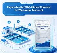 Polyacrylamide non ionique en gros, agent de floculation, produits chimiques pour la purification de l'eau, poudre à 99 % de pureté
