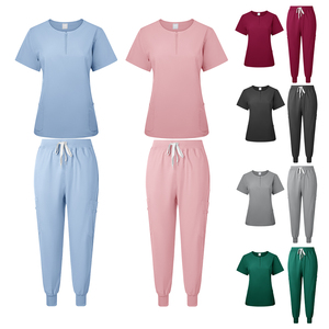 Uniforme de salón de belleza para spa elegante, transpirable, estampado <span class=keywords><strong>con</strong></span> logotipo personalizado, conjuntos de uniformes para hombre, conjunto de uniforme de Chef - Product Image 4
