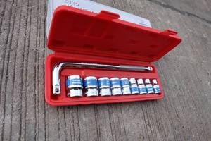 10 Cái Garage Workshop Dụng Cụ Cầm Tay Ổ Cắm Bộ Dụng Cụ Thiết Bị Có Tay Cầm L + Ổ Cắm Tiêu Chuẩn 1/2 - Product Image 6