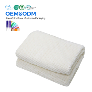 Tùy Chỉnh Sang Trọng Nhà Mềm Kaki Tăng Màu Đỏ Sọc Sọc Dứa Flannel Sáng <span class=keywords><strong>Polyester</strong></span> San Hô Lông Cừu Chăn Cho Mùa Đông - Product Image 1