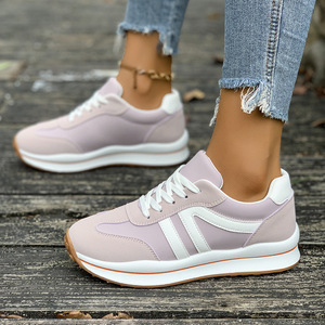 <span class=keywords><strong>Scarpe</strong></span> da passeggio nuove con lacci, sneakers popolari con plateau e suola spessa, <span class=keywords><strong>scarpe</strong></span> sportive casual da <span class=keywords><strong>donna</strong></span> con suola morbida - Product Image 4