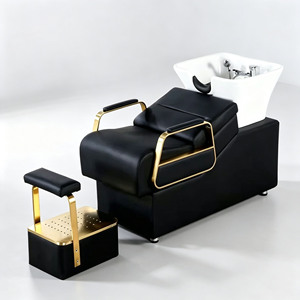 Fauteuil <span class=keywords><strong>de</strong></span> lavage pour <span class=keywords><strong>coiffeur</strong></span> avec bac en céramique, mobilier <span class=keywords><strong>de</strong></span> salon <span class=keywords><strong>de</strong></span> coiffure - Product Image 1