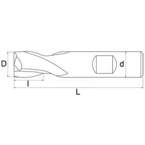 FERVI - F005/10 Fraise à queue droite à 2 cannelures-EAN 8012667217129 OUTILS ÉLECTRIQUES ACCESSOIRES ACCESSOIRES POUR ROUTEURS - Product Image 2