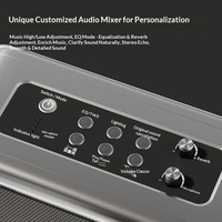 Enceinte de karaoké portable d'extérieur 5.3 80W avec subwoofer étanche, lumières LED et longue autonomie de batterie