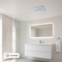 Ventilateur d'extraction de plafond carré 24 pouces à haut débit d'air pour salle de bain, douche et cuisine