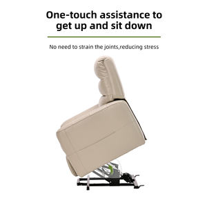 Tecforcare, silla eléctrica de doble motor para pacientes, silla elevadora de cuero para ancianos, sofá reclinable de pie para sala de estar - Product Image 6