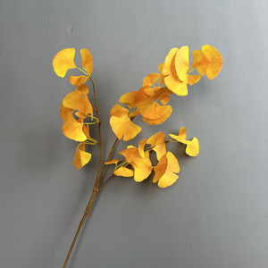 Feuilles de <span class=keywords><strong>Ginkgo</strong></span> pour décoration d'intérieur haut de gamme Feuilles de <span class=keywords><strong>Ginkgo</strong></span> <span class=keywords><strong>Biloba</strong></span> en soie de haute qualité Feuilles de <span class=keywords><strong>Ginkgo</strong></span> artificielles - Product Image 3